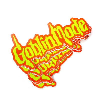 Goblin Mode Spooky Goosebumps Vinyl Sticker