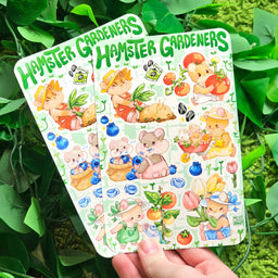 Hamster Gardeners Sticker Sheet