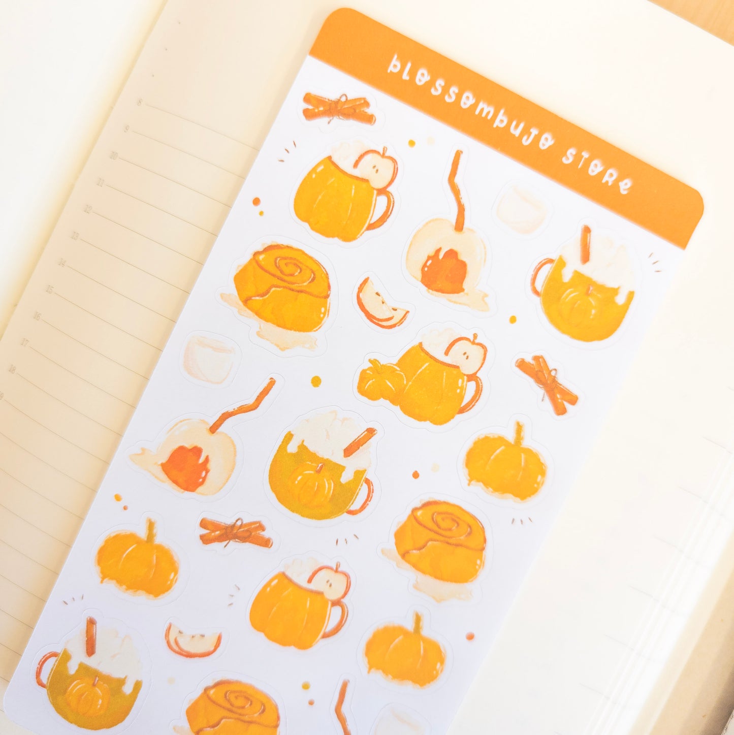 Fall Snacks Sticker Sheet