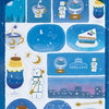 Clear Seal Sticker Sheet - SORA Cafe Midnight