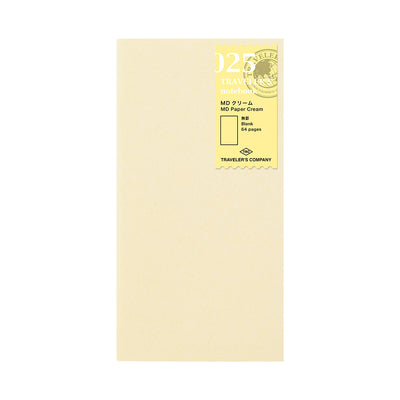TN Traveler's Notebook Refill 025 (MD Paper Cream) - Regular Size