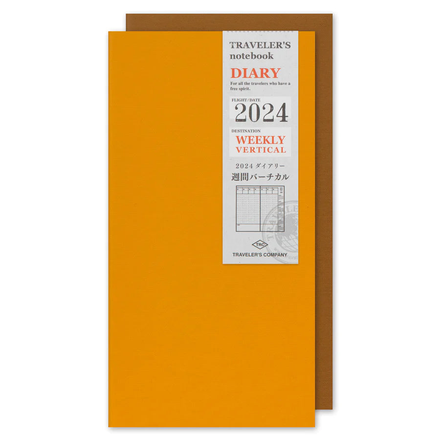 TN Traveler's Notebook - 2024 Weekly Vertical Refill (Regular Size)