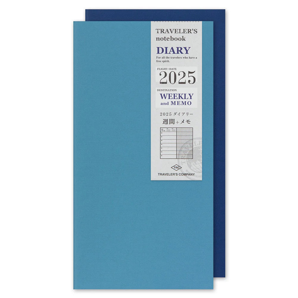 TN Traveler's Notebook - 2025 Weekly + Memo Refill (Regular Size)