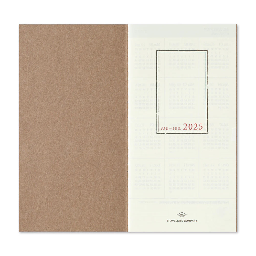 TN Traveler's Notebook - 2025 Weekly + Memo Refill (Regular Size)