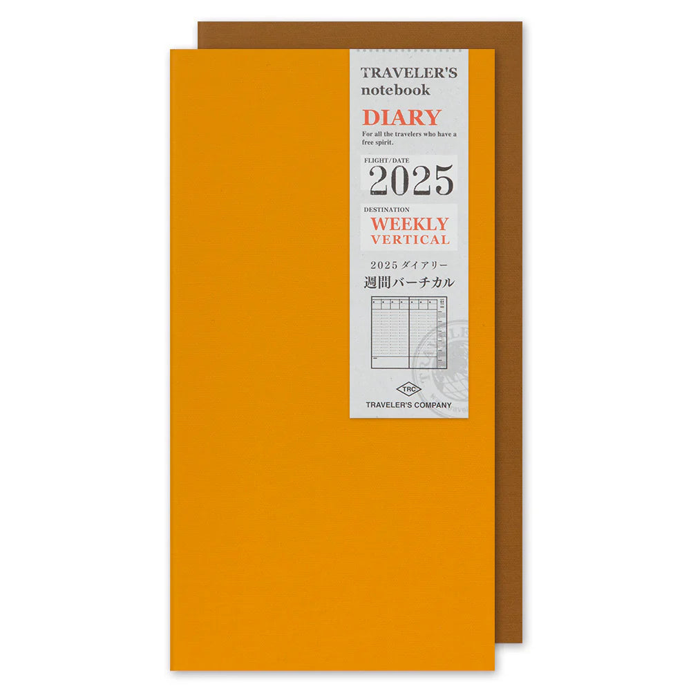 TN Traveler's Notebook - 2025 Weekly Vertical Refill (Regular Size)