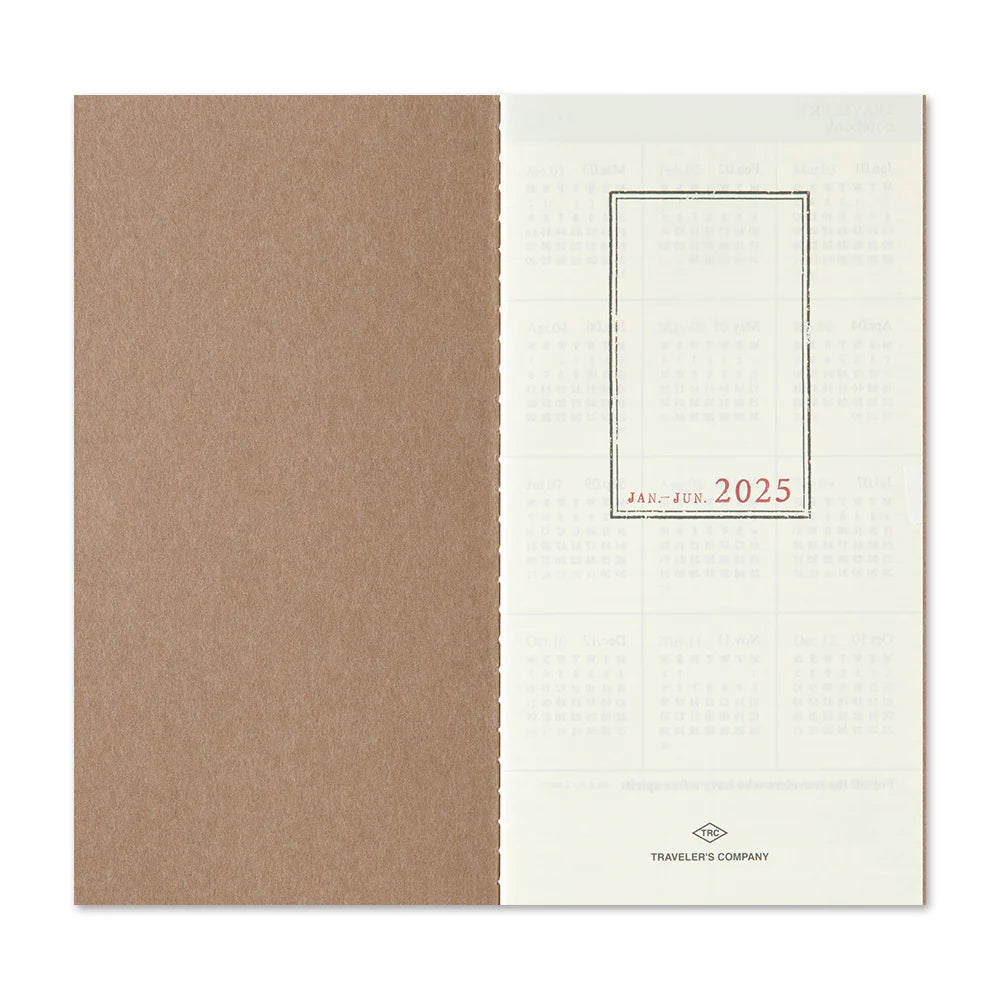 TN Traveler's Notebook - 2025 Weekly Vertical Refill (Regular Size)