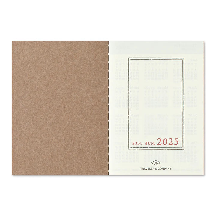 TN Traveler's Notebook - 2025 Weekly Refill (Passport Size)