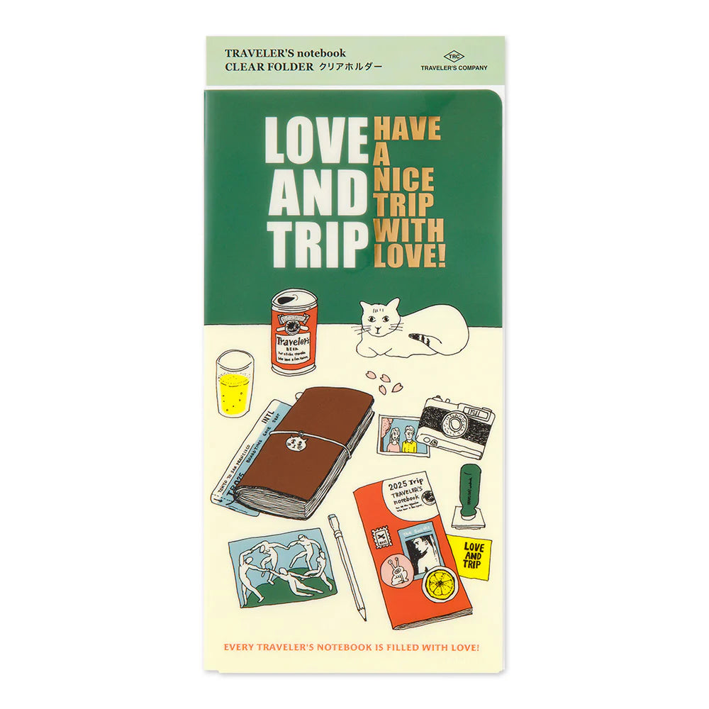 TN Traveler's Notebook - 2025 Clear Folder (Regular Size)