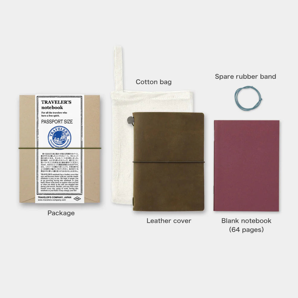 TN Traveler's Notebook - Olive (Passport Size)