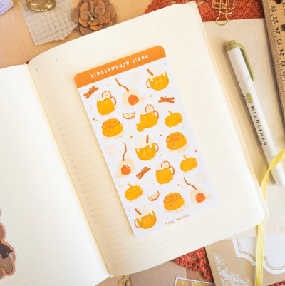 Fall Snacks Sticker Sheet