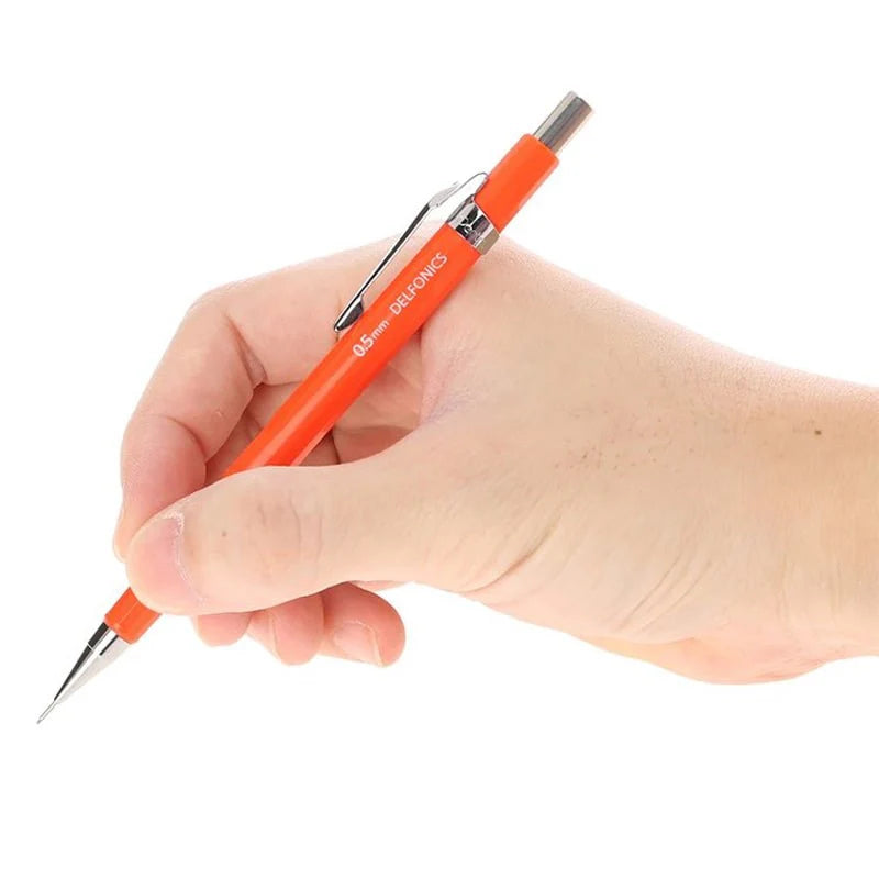 Pentel Delfonics Mechanical Pencil | Orange, 0.5mm