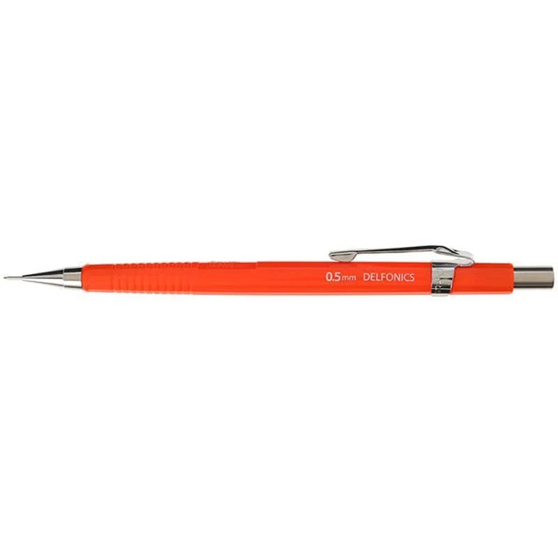 Pentel Delfonics Mechanical Pencil | Orange, 0.5mm