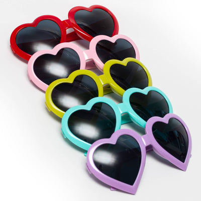 Heart Sunglasses: Slime Green