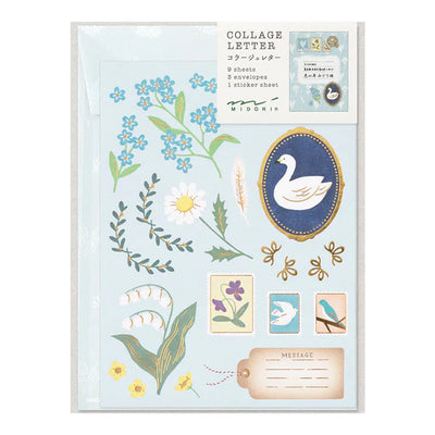 Letter Writing Set - Midori Collage - Bird