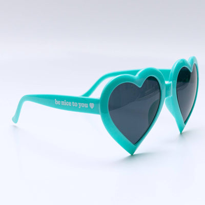 Heart Sunglasses: Minty Turquoise