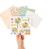 Card Making Kit, Rainbow Blooms - Decoupage Die Cut