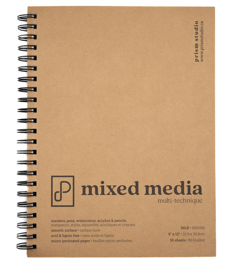 Mixed Media Paper Pad, 9" x 12" | Prism Studio