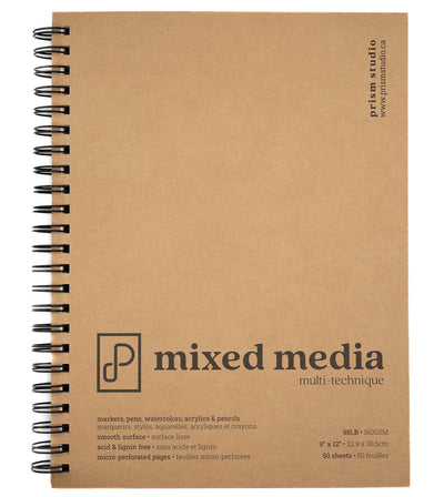 Mixed Media Paper Pad, 9" x 12" | Prism Studio