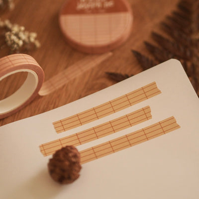 Beige Grid Washi Tape | by Nicole Josephine