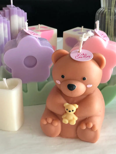 Large Teddy (with little ted) | Kiki's Candles