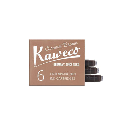 Kaweco 6pk Ink Cartridge - Caramel Brown