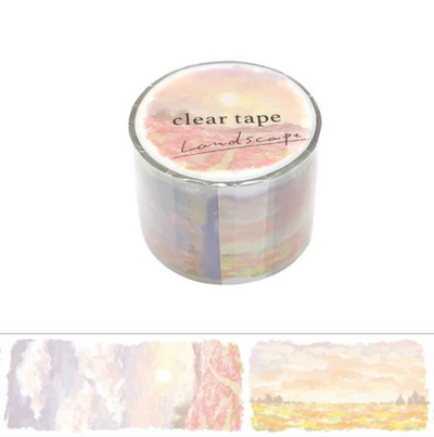 Mind Wave Washi Tape - Golden Clouds Landscape