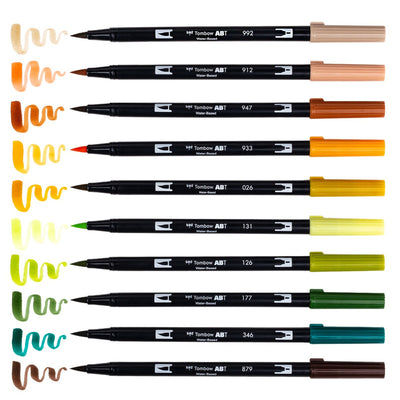 Tombow Dual Brush Pen Set - Seventies (10pk)