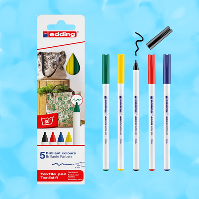 Textile Pen Set, Basic (5pc) // fabric markers