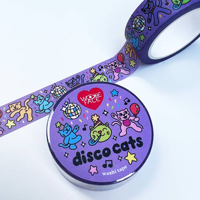 Disco Cats Washi Tape