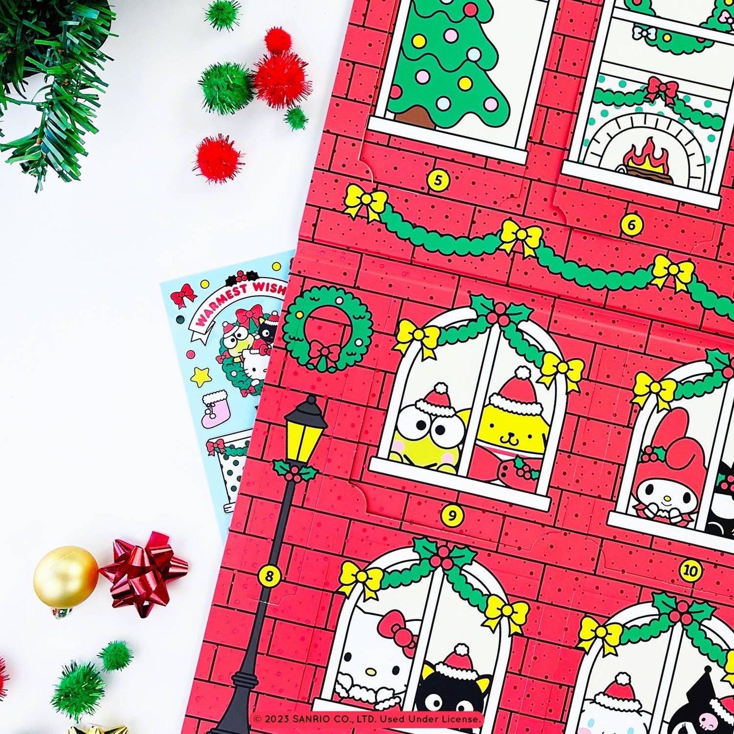 Hello Kitty And Friends Christmas Sticker Advent