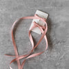 Matte Satin Ribbon Hair Pin Set: Ivory