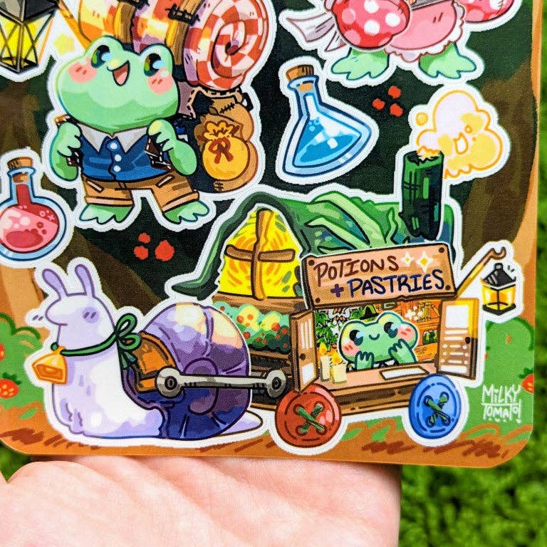 Merchant Frog Sticker Sheet