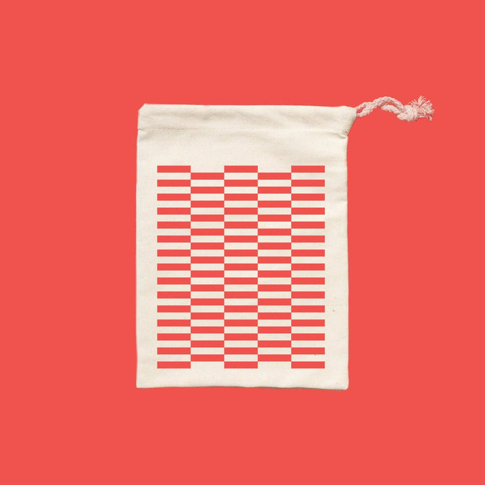 Red Checker • Drawstring Bag • 8x10