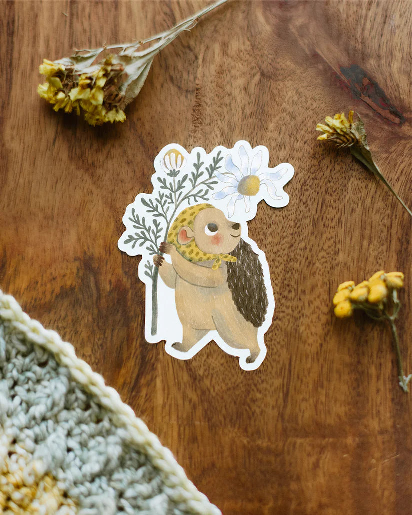 Chamomile Hedgehog Sticker