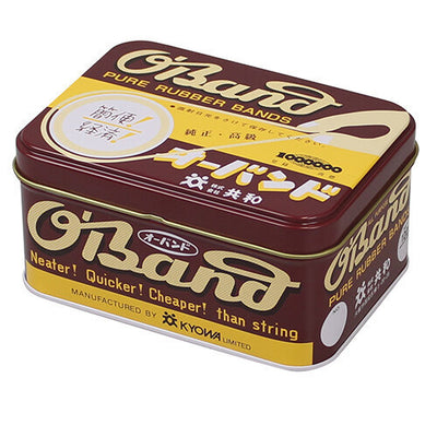 Kyowa Classic O'Band Rubber Bands - classic brown tin, 30 grams