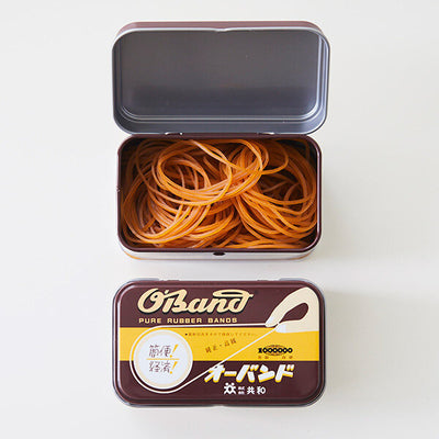 Kyowa Classic O'Band Rubber Bands - classic brown tin, 30 grams