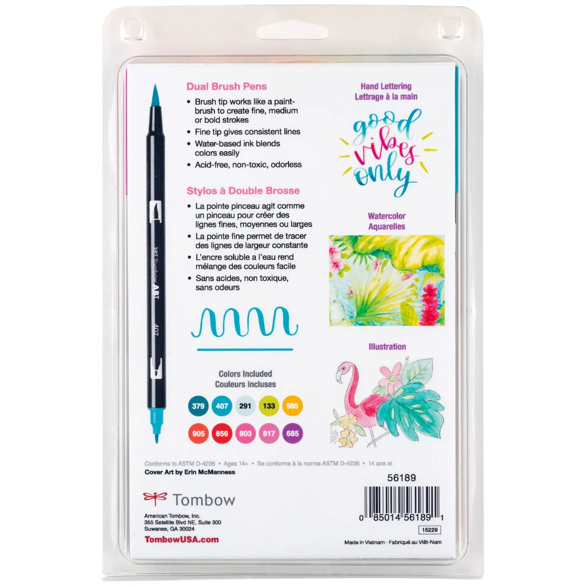 Tombow Dual Brush Pen Set - Tropical (10pk)