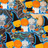 Trick or Treaters Vinyl Sticker | by Veronica Porlier