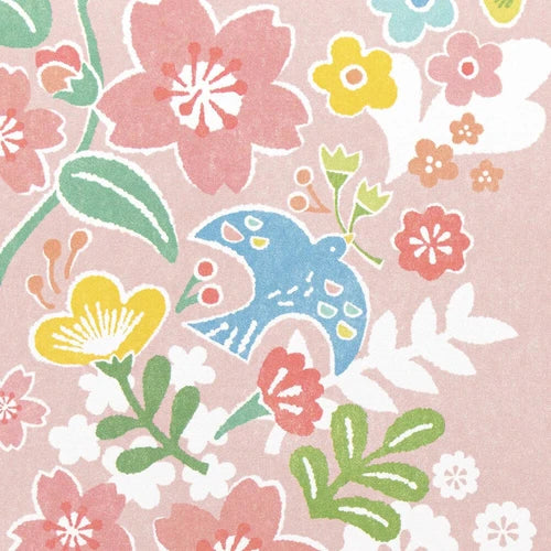 Postcard: Spring Florals by Mieko Akioka