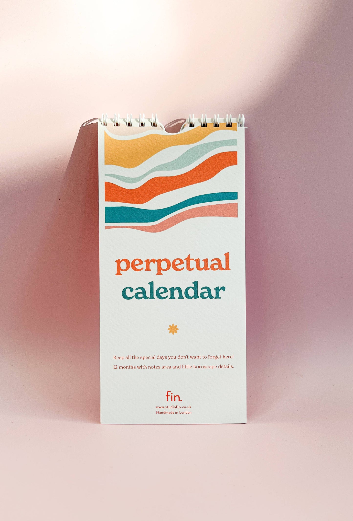 Every Page Different Patterned Perpetual Calendar