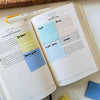 Plastic Clear Sticky Notes for Revision & Notetaking // Translucent Sticky Note // Transparent Sticky Note