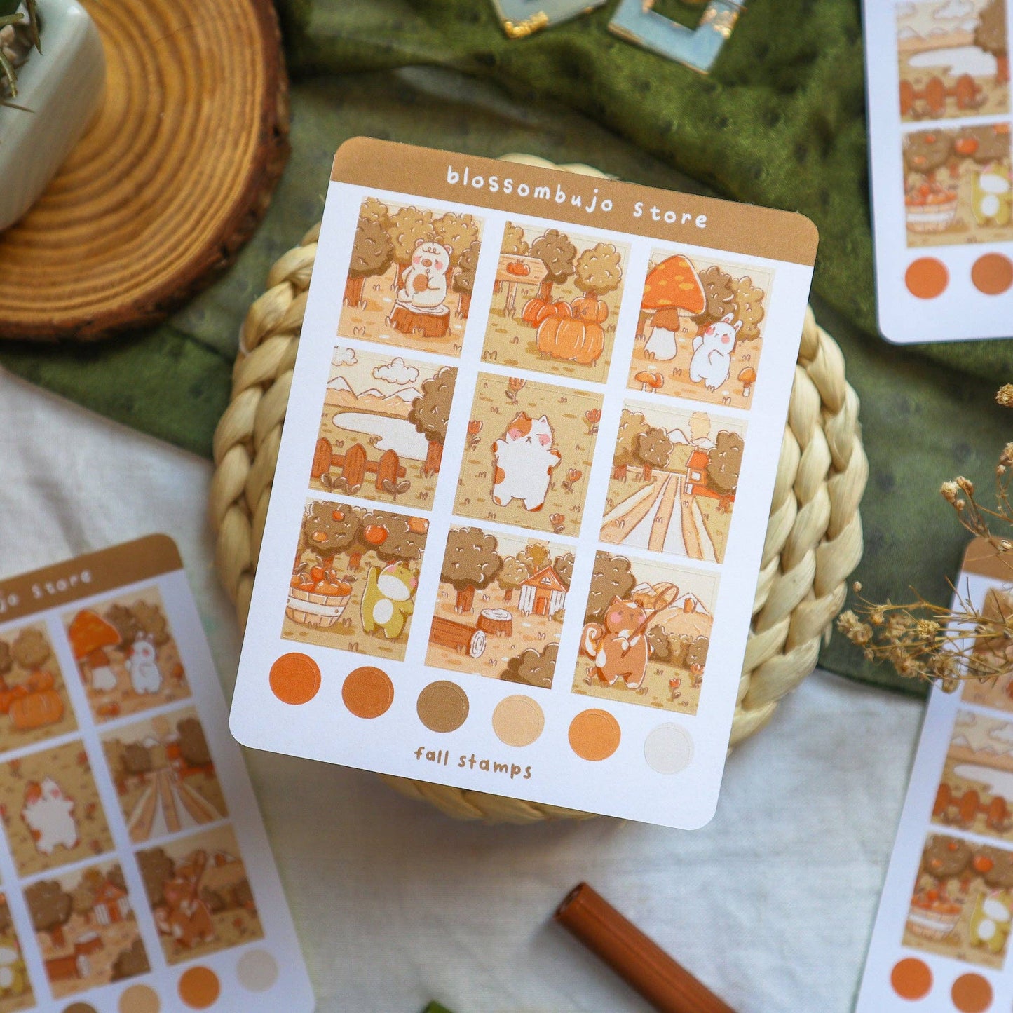 Fall Stamps Sticker Sheet