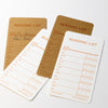 4-Pack Library Card Bookmarks: Cortado