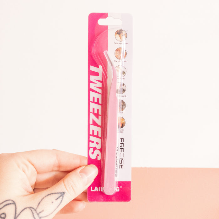 Journaling / Craft Tweezers - Curved, Pastel Pink