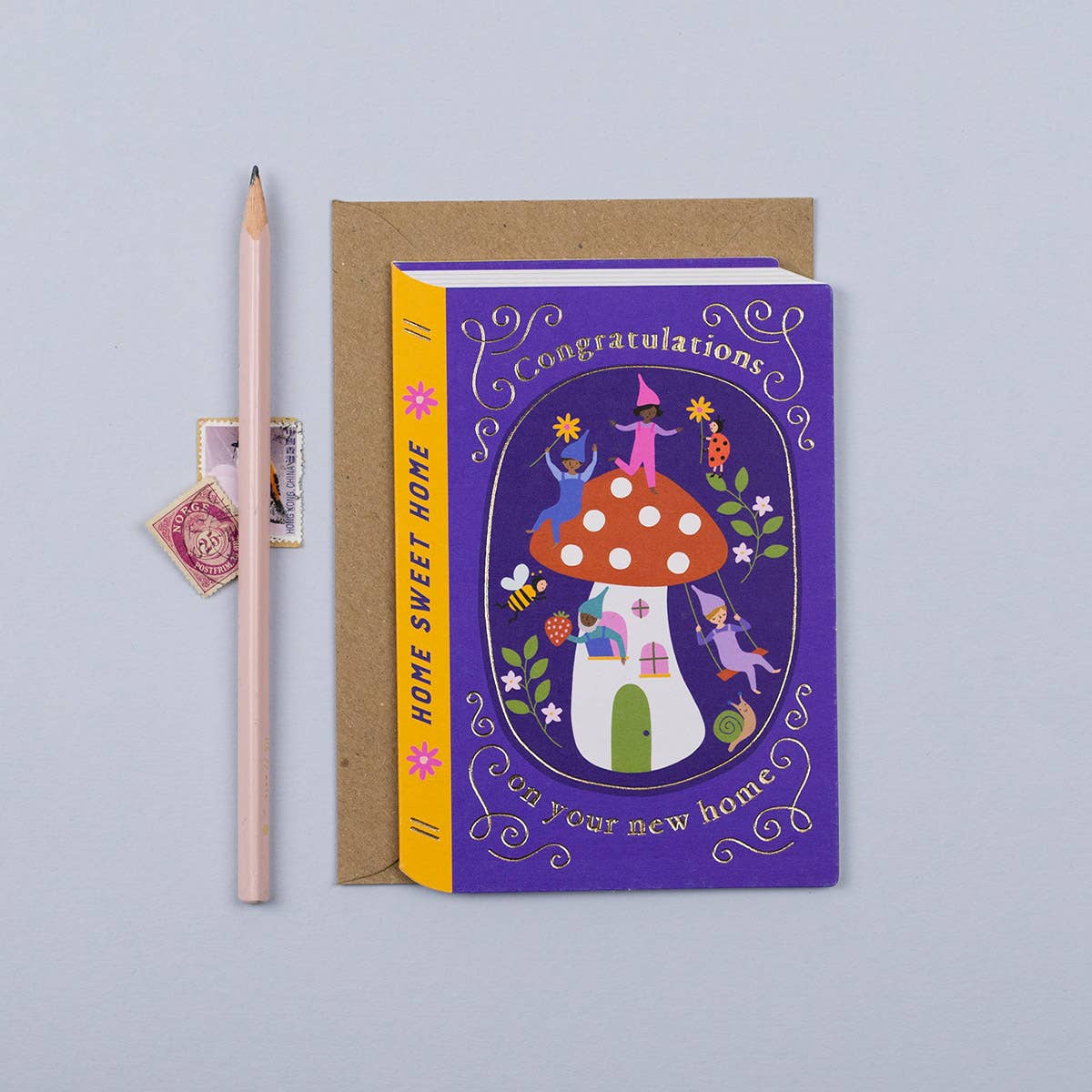 Mushroom House New Home Card | Housewarming Card