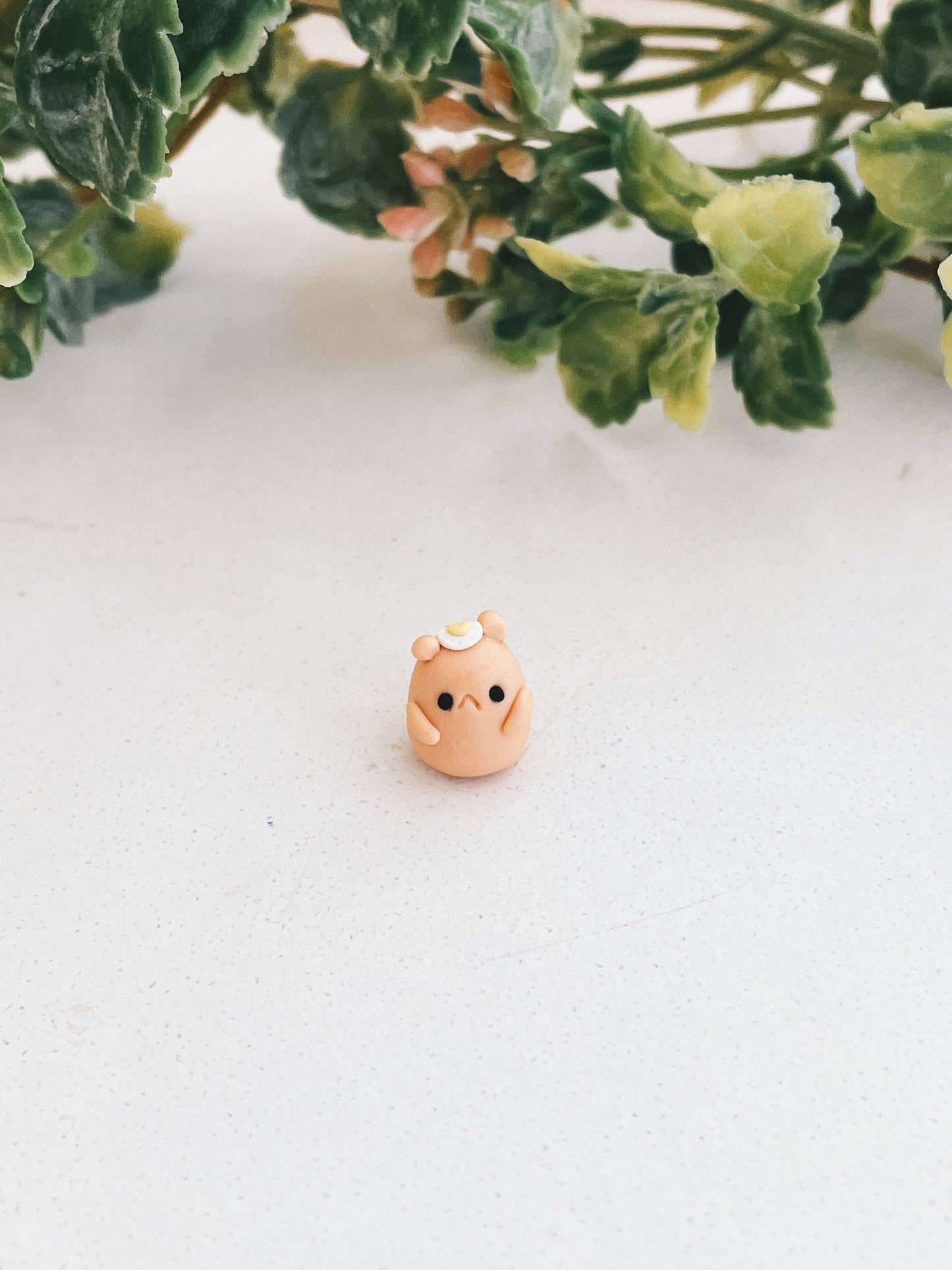 Handmade Sunny Side Up Hammy Clay Buddy